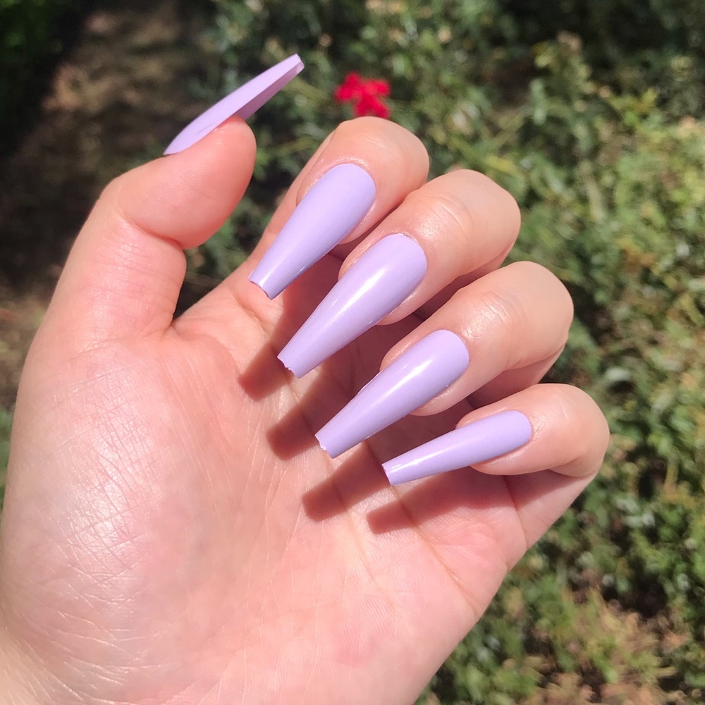 Lavender press ons